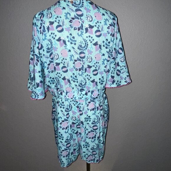 NANETTE LEPORE SWIM Raquel Tie Front Swim Romper New with Tags - Size Medium - Picture 7 of 15